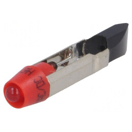 Lampă LED roșie T5,5 24V | Electronic-mag.ro | Componente Electronice