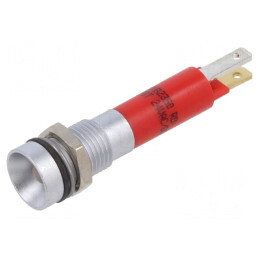 Lampă LED Control Roșie 24V 8mm | Electronic-mag.ro | Componente Electronice