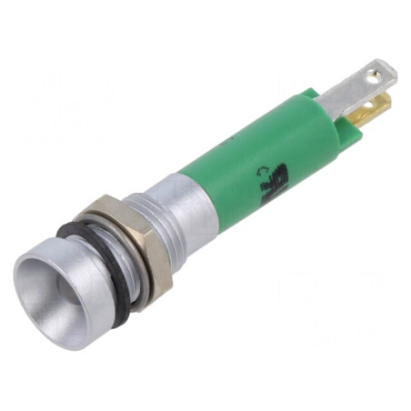 Lampă de control LED verde 24V Ø8mm | Electronic-mag.ro | Componente Electronice