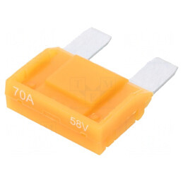 Siguranță Auto 70A 58VDC 29mm Aliaj Staniu | Electronic-mag.ro | Componente Electronice