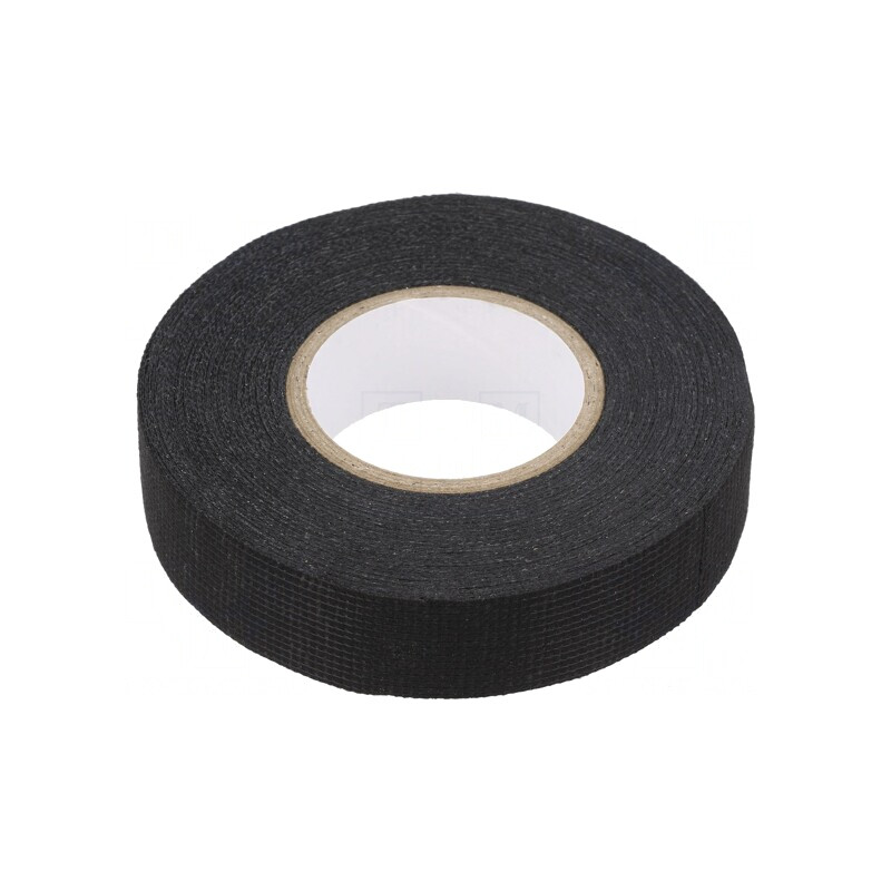 Bandă Textilă Acril Modificat Neagră 19mm x 15m | Electronic-mag.ro | Componente Electronice
