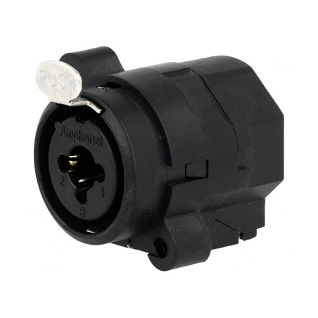 Soclu Jack 6.3mm XLR cu Buton 50V IP40 | Electronic-mag.ro | Componente Electronice