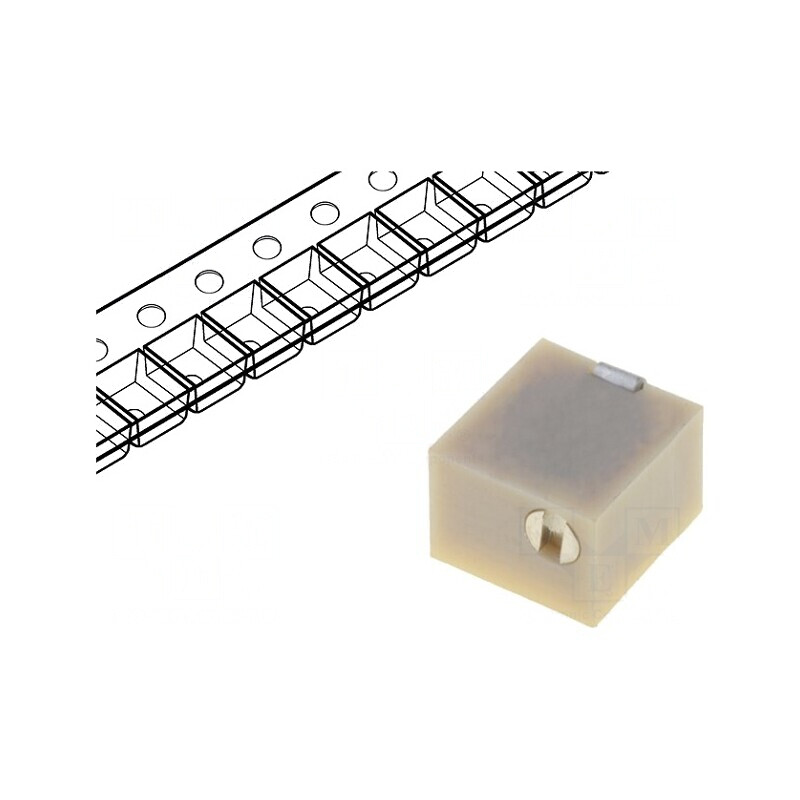 Potentiometru Multitura 1kΩ 250mW SMD Montare Verticală | Electronic-mag.ro | Componente Electronice