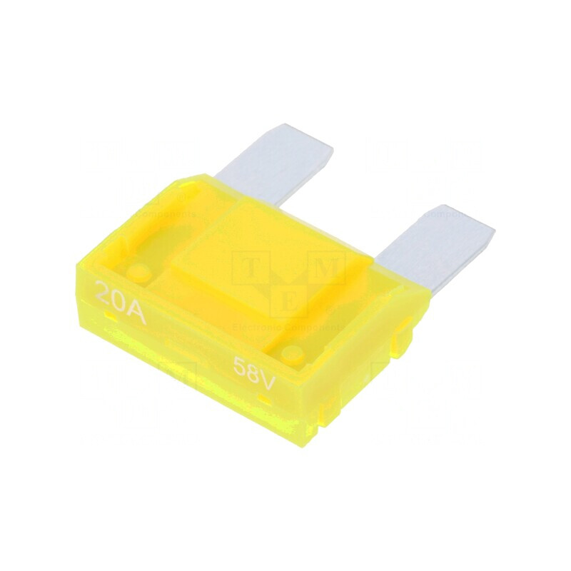 Siguranță Auto 20A 58VDC 29mm Aliaj de Staniu | Electronic-mag.ro | Componente Electronice