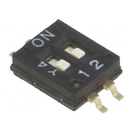 Comutator DIP-SWITCH 2 Secţiuni ON-OFF 24VDC | Electronic-mag.ro | Componente Electronice