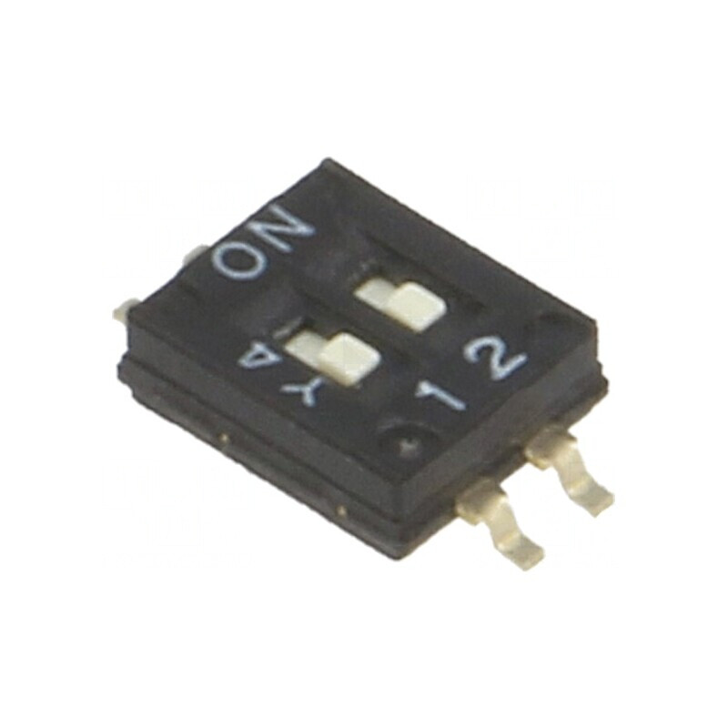 Comutator DIP-SWITCH 2 Secţiuni ON-OFF 24VDC | Electronic-mag.ro | Componente Electronice