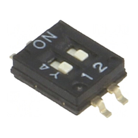 Comutator DIP-SWITCH 2 Secţiuni ON-OFF 24VDC | Electronic-mag.ro | Componente Electronice