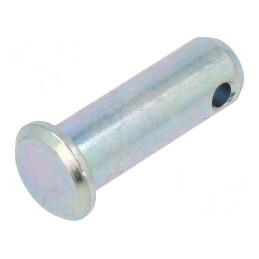 Bulon oțel cu cap și orificiu 12x35mm DIN 1434 | Electronic-mag.ro | Componente Electronice