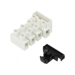 Regletă de Conexiuni Terminal cu Şurub 2,5mm2 450V 4 Piste | Electronic-mag.ro | Componente Electronice