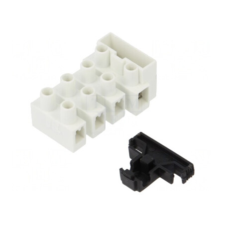 Regletă de Conexiuni Terminal cu Şurub 2,5mm2 450V 4 Piste | Electronic-mag.ro | Componente Electronice
