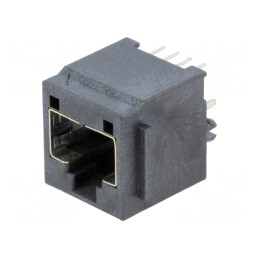 Soclu RJ45 8P8C Cat3 Ecranat Aurit THT