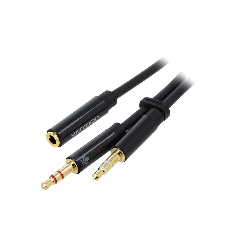 Cablu Jack 3,5mm 3pin la Jack 3,5mm 4pin 0,3m | Electronic-mag.ro | Componente Electronice