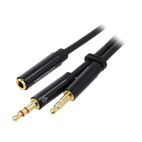 Cablu Jack 3,5mm 3pin la Jack 3,5mm 4pin 0,3m | Electronic-mag.ro | Componente Electronice