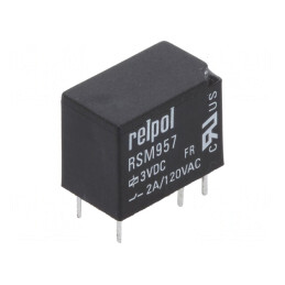 Releu Electromagnetic SPDT 3VDC 2A PCB | Electronic-mag.ro | Componente Electronice