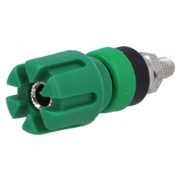 Soclu Banană Verde 4mm 30A 60VDC | Electronic-mag.ro | Componente Electronice