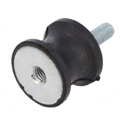 Atenuator de Vibrații M6 25mm Guma 20mm 6mm | Electronic-mag.ro | Componente Electronice
