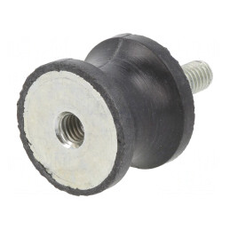 Atenuator de Vibrații M6 25mm Guma 20mm | Electronic-mag.ro | Componente Electronice