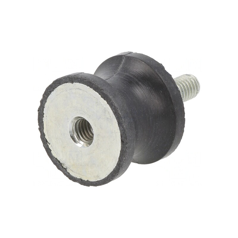Atenuator de Vibrații M6 25mm Guma 20mm | Electronic-mag.ro | Componente Electronice