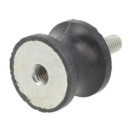 Atenuator de Vibrații M6 25mm Guma 20mm | Electronic-mag.ro | Componente Electronice