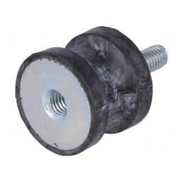 Atenuator de Vibrații M6 25mm Guma | Electronic-mag.ro | Componente Electronice