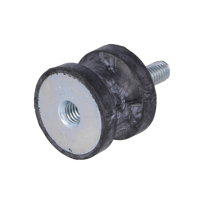 Atenuator de Vibrații M6 25mm Guma | Electronic-mag.ro | Componente Electronice
