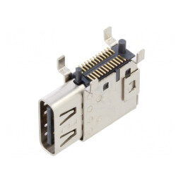 Soclu USB C 24-Pin SMT 90° Top Mount | Electronic-mag.ro | Componente Electronice