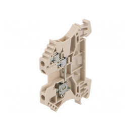 Conector Îmbinare Șine 2,5mm2 3 Borne Bej TS35 800V | Electronic-mag.ro | Componente Electronice