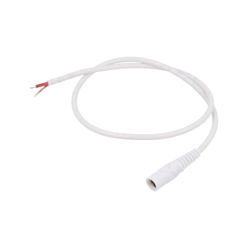 Cablu DC Alb 5.5/2.5 0.5m 1x1mm2 | Electronic-mag.ro | Componente Electronice