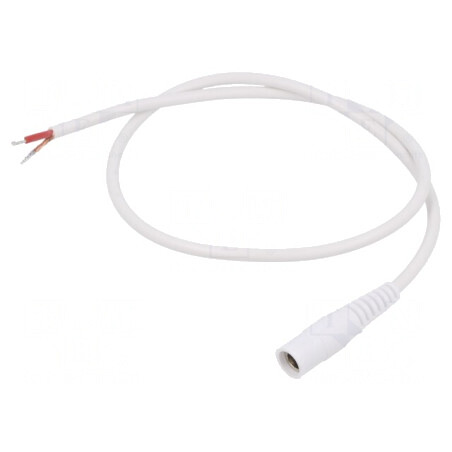 Cablu DC Alb 5.5/2.5 0.5m 1x1mm2 | Electronic-mag.ro | Componente Electronice