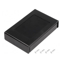 Carcasă universală ABS neagră 69x108x24mm | Electronic-mag.ro | Componente Electronice