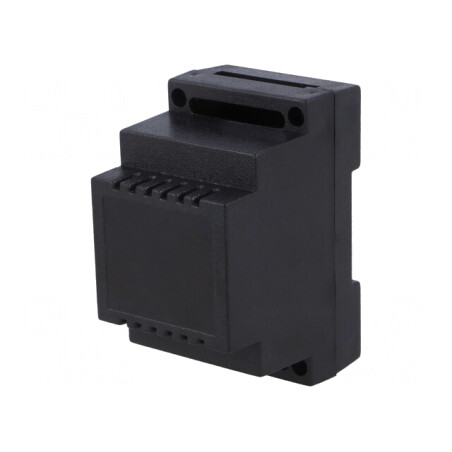 Carcasă DIN ABS Neagră 89x53x65mm | Electronic-mag.ro | Componente Electronice
