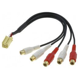 ISO mini mufă RCA soclu 5 pini | Electronic-mag.ro | Componente Electronice