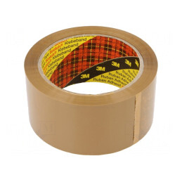 Bandă adezivă maro 66m x 50mm pentru ambalare | Electronic-mag.ro | Componente Electronice