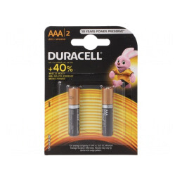Baterie Alcalină 1.5V AAA 2 Buc BASIC | Electronic-mag.ro | Componente Electronice