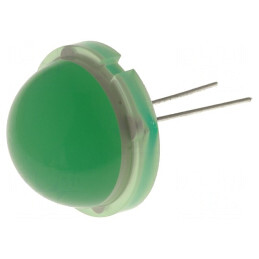 LED Verde 20mm 40-75mcd 120° Convex | Electronic-mag.ro | Componente Electronice