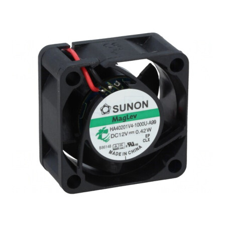 Ventilator DC axial 12V 40x40x20mm 9,3m3/h 12,3dBA | Electronic-mag.ro | Componente Electronice