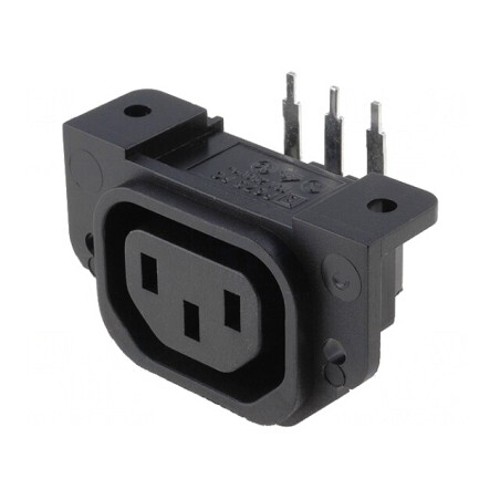Conector Alimentare AC Soclu Mamă 10A 250V IEC 60320 | Electronic-mag.ro | Componente Electronice