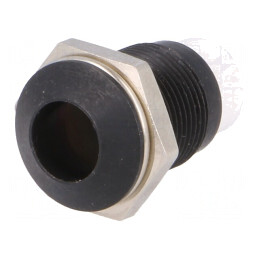 Montură LED Metalică 8mm Neagră | Electronic-mag.ro | Componente Electronice