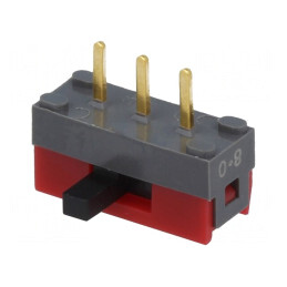 Comutator glisant SPDT 0,01A/28VDC lateral ON-ON | Electronic-mag.ro | Componente Electronice