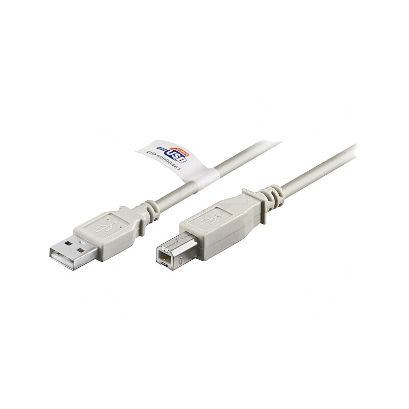 Cablu USB 2.0 A-B 2m Gri 480Mbps | Electronic-mag.ro | Componente Electronice Cablu USB 2.0 A-B 2m Gri 480Mbps | Electronic-mag.ro | Componente Electronice