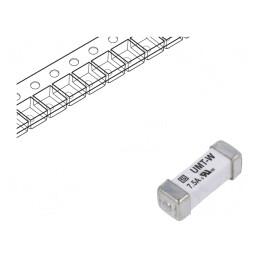 Siguranţă: siguranţă; întârziere; 7,5A; 125VAC; 125VDC; SMD; cupru