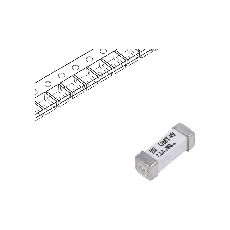 Siguranţă Întârziere 7,5A 125V SMD Cupru