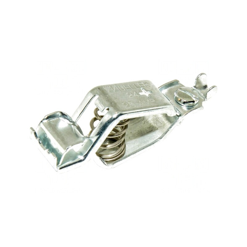 Bornă crocodil 25A max.19mm cositorit | Electronic-mag.ro | Componente Electronice