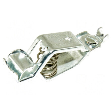 Bornă crocodil 25A max.19mm cositorit | Electronic-mag.ro | Componente Electronice