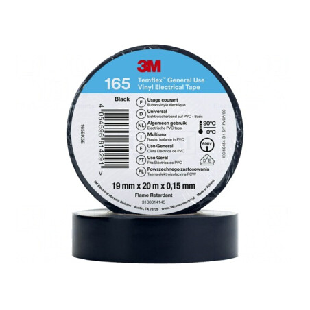 Bandă Electroizolantă Neagră 19mm x 20m | Electronic-mag.ro | Componente Electronice