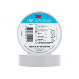 Bandă Electroizolantă Albă 19mm x 20m | Electronic-mag.ro | Componente Electronice