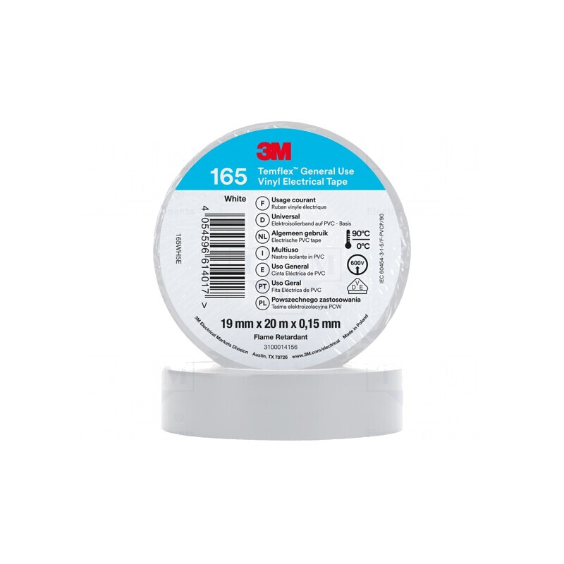Bandă Electroizolantă Albă 19mm x 20m | Electronic-mag.ro | Componente Electronice Bandă Electroizolantă Albă 19mm x 20m | Electronic-mag.ro | Componente Electronice