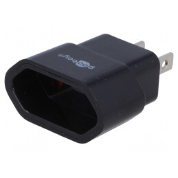 Adaptor Global Japonia/USA la EU - Negru | Electronic-mag.ro | Componente Electronice
