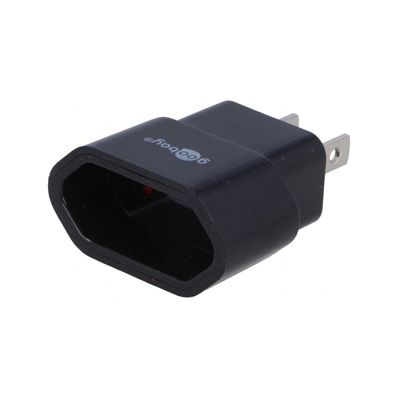 Adaptor Global Japonia/USA la EU - Negru | Electronic-mag.ro | Componente Electronice