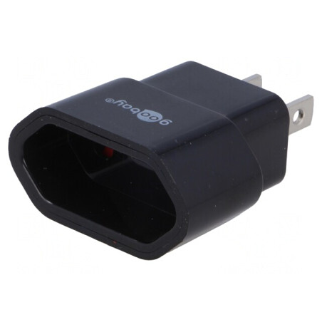 Adaptor Global Japonia/USA la EU - Negru | Electronic-mag.ro | Componente Electronice